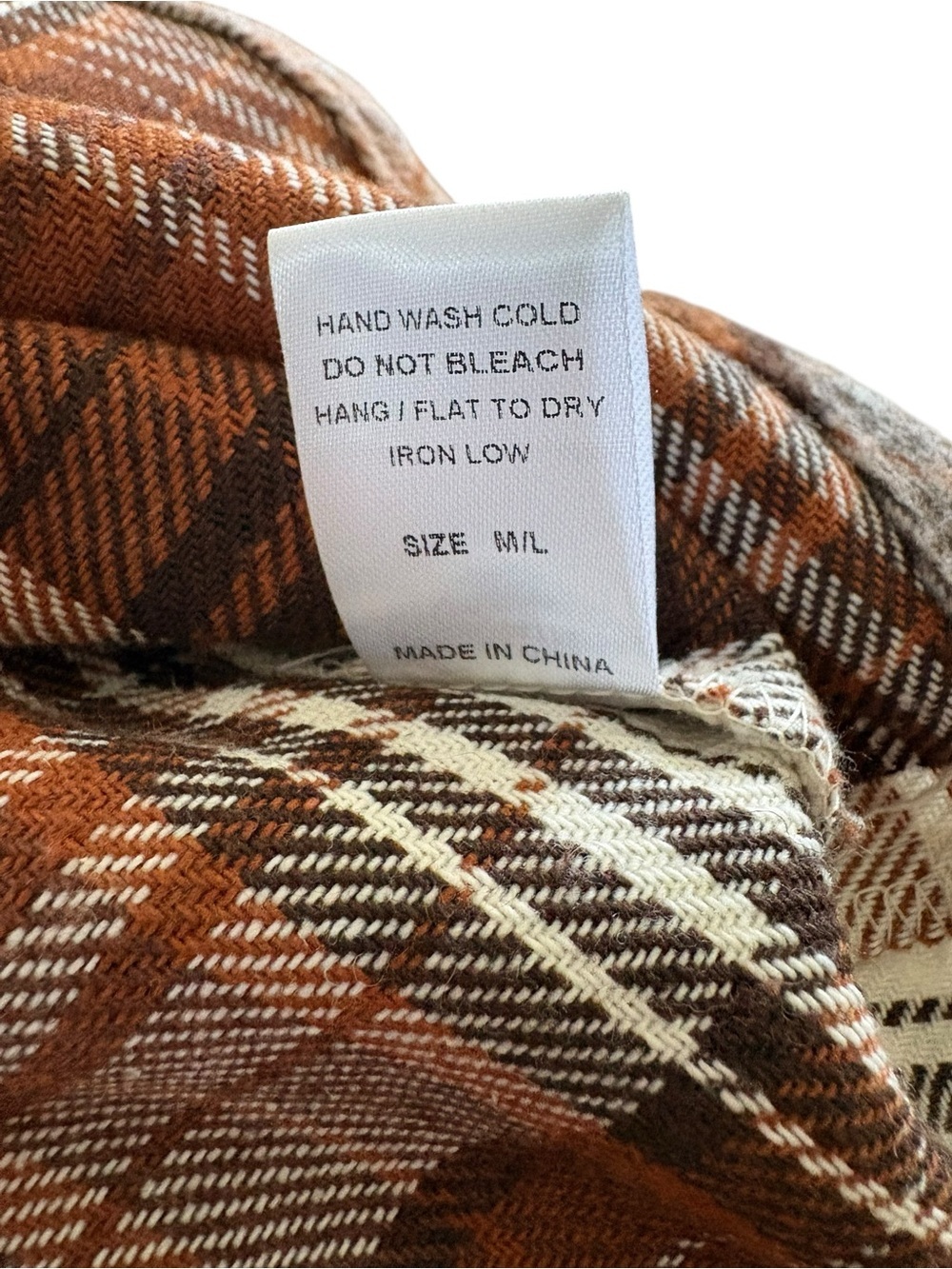 12th Tribe Brown Cream Plaid Utility Jacket - Picture 8 of 10